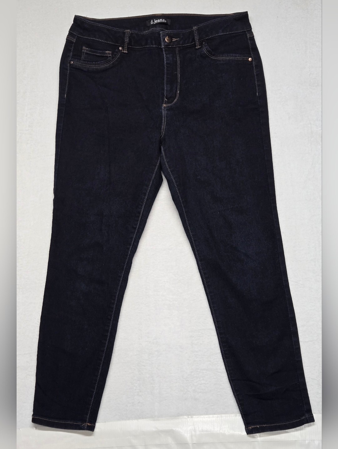 D. Jeans 12 Stretch Denim Jeggings Skinny Jeans Dark Wash Cropped